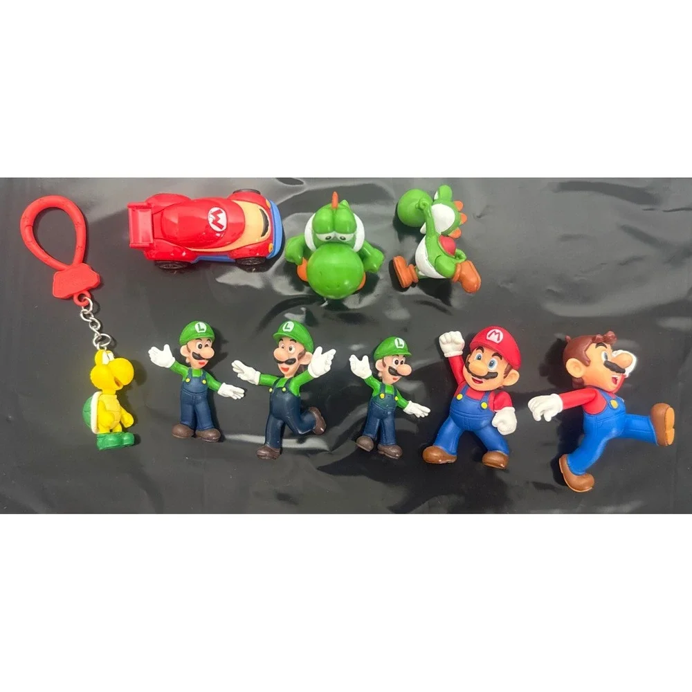 Nintendo Super Mario Brothers‎ Mixed LOT of 9 Diecast PVC Hot Wheels JAKKS